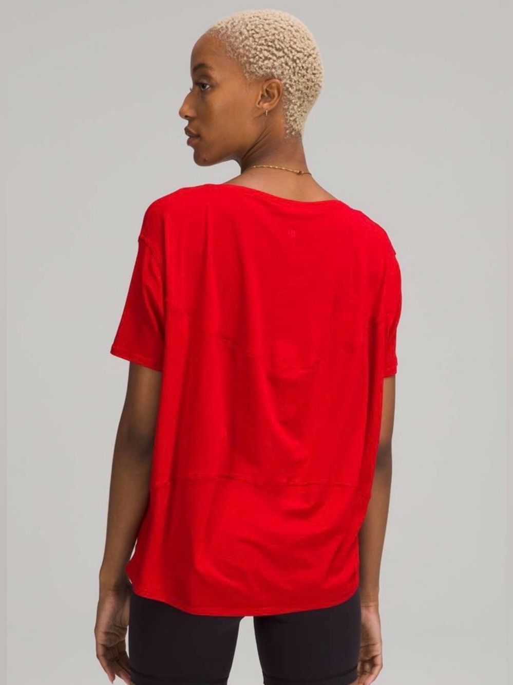 Lululemon Back in Action Short Sleeve, in Color ‘Dark Red’, Size 10 - Picture 2 of 5